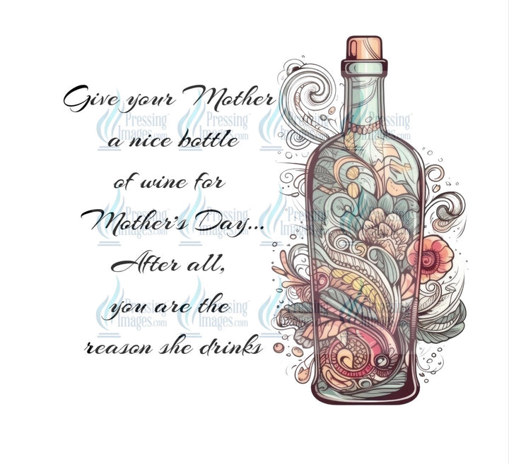 4896  Mother’s Day wine Tumbler Wrap