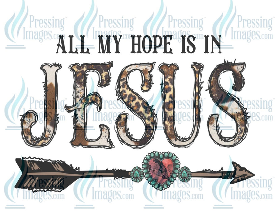 Decal:  All my hope is in Jesus