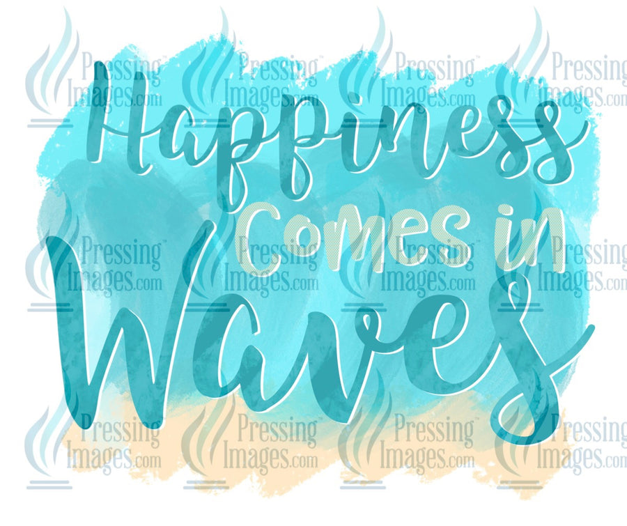 Decal: Happiness comes in waves