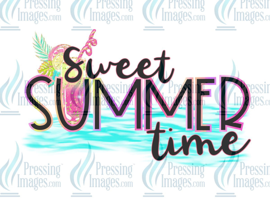 Decal: Sweet summertime with background