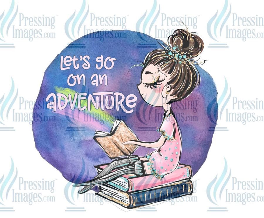 Decal: Let’s go on an adventure- brunette