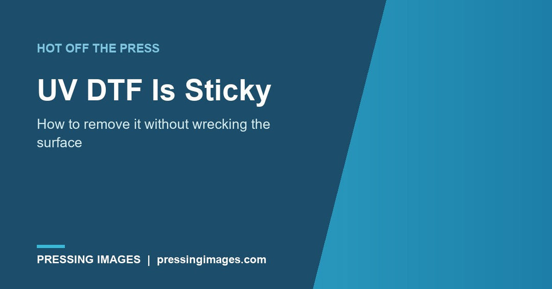 How to remove UV DTF without wrecking the surface