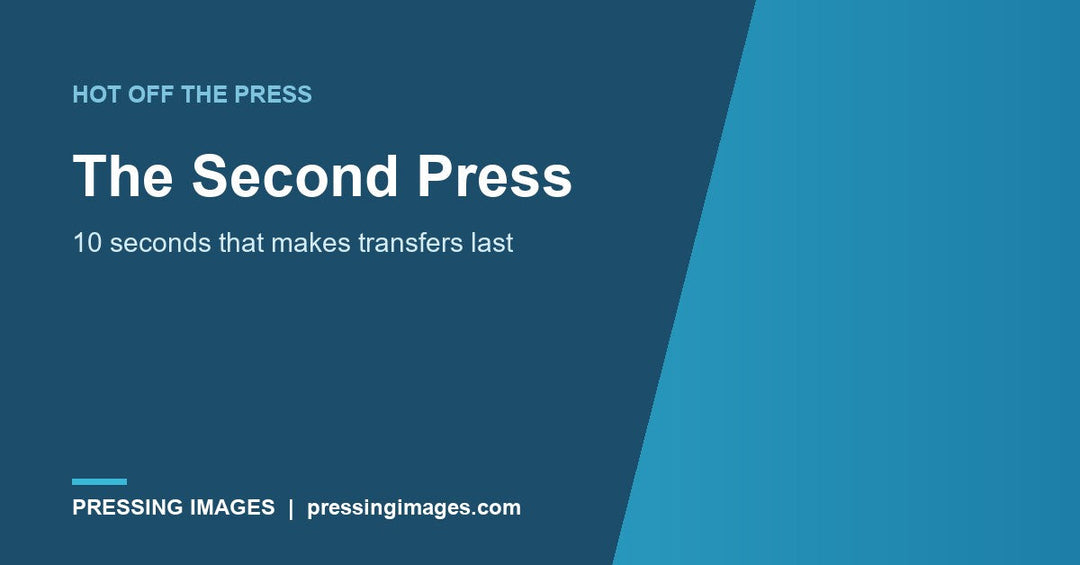 The second press, 10 seconds that makes DTF transfers last