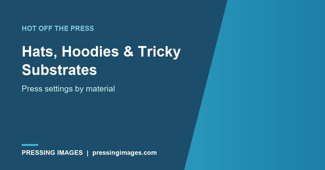 Pressing DTF on hats, hoodies and tricky substrates