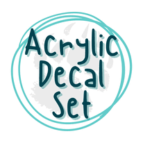 Acrylic Decal Set- for customization - Pressing Images