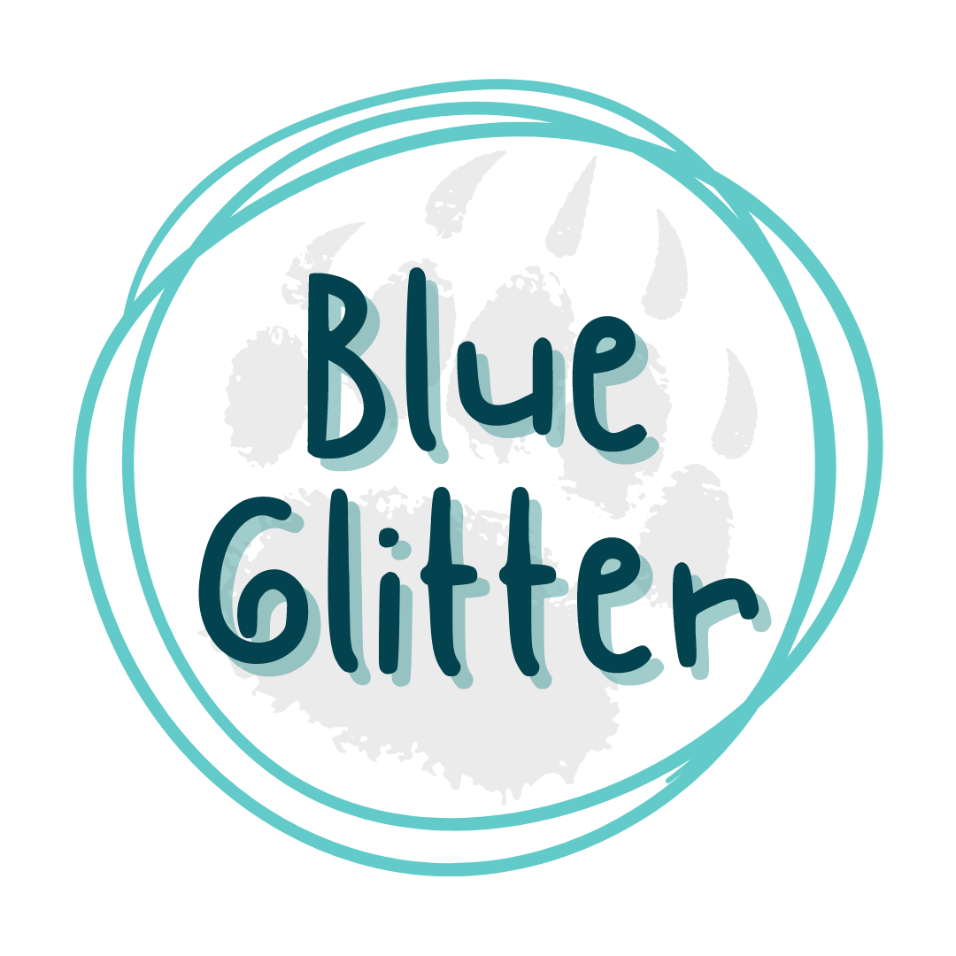Blue Glitter - Pressing Images