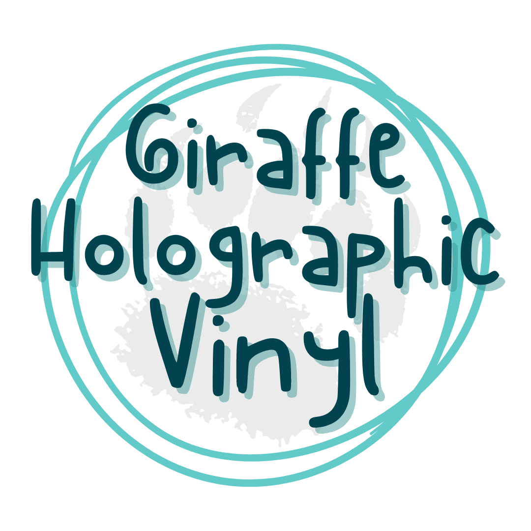 Giraffe Holographic Vinyl Collection - Unique, Eye-Catching Designs - Pressing Images