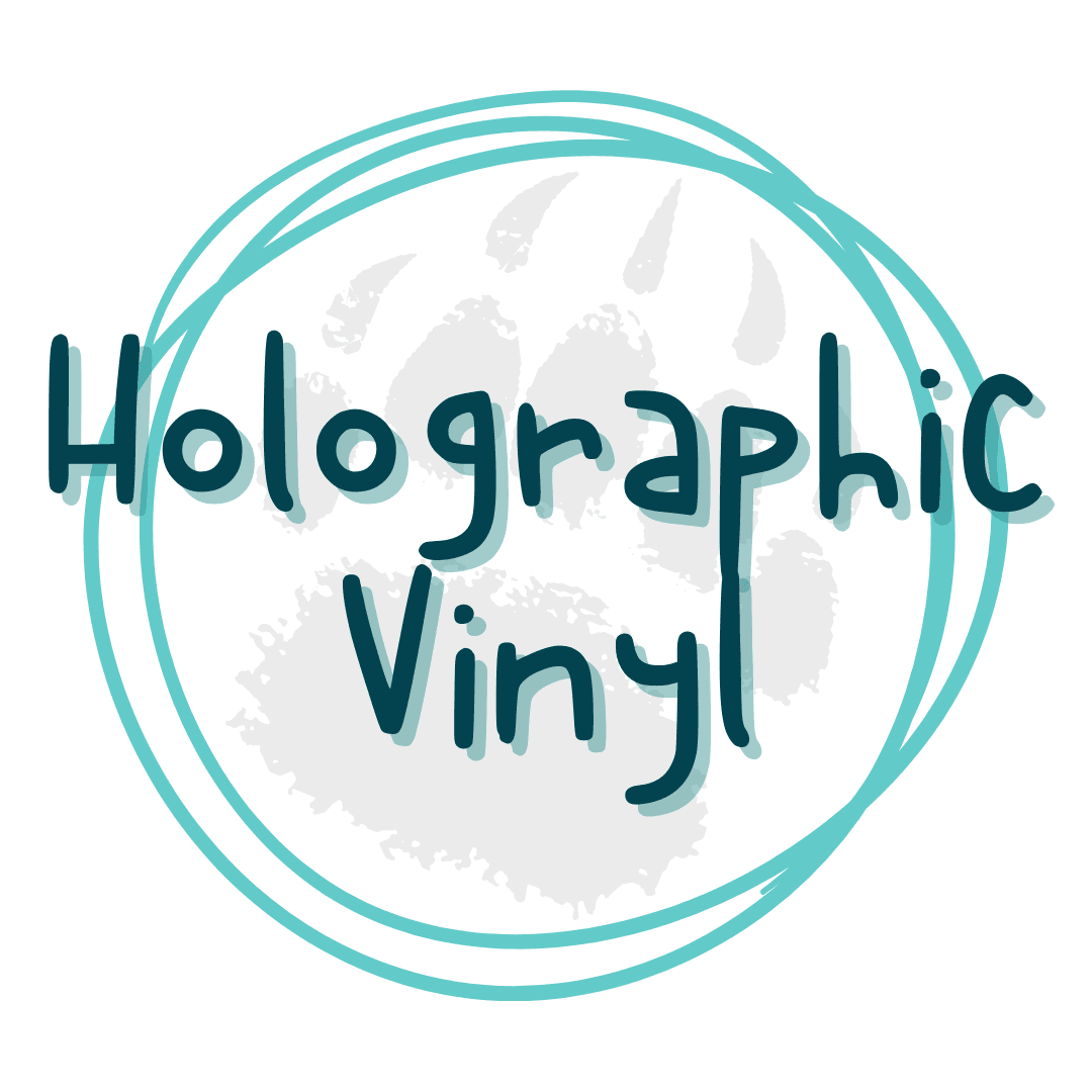 Holographic Vinyl Collection - Shimmering Designs for Crafting - Pressing Images