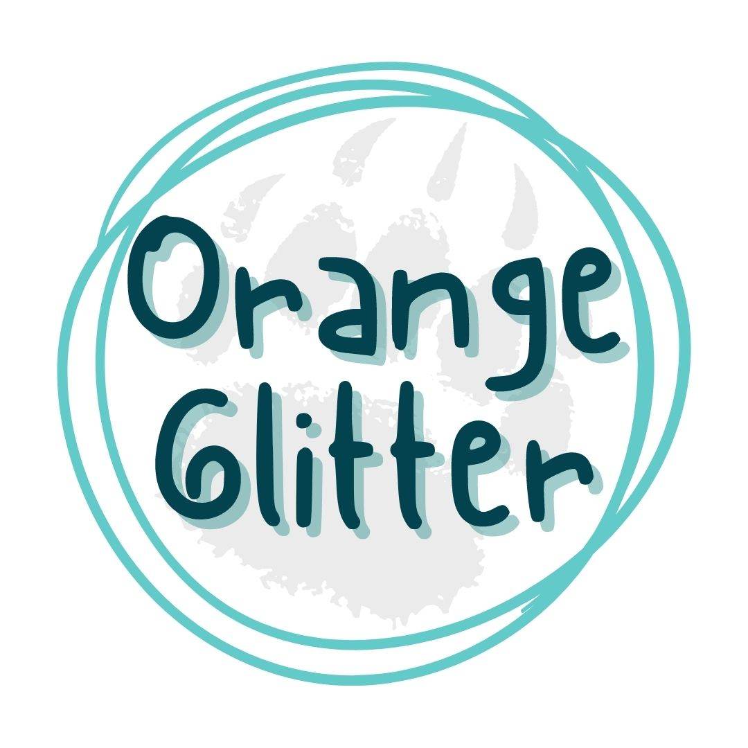 Orange Glitter - Pressing Images