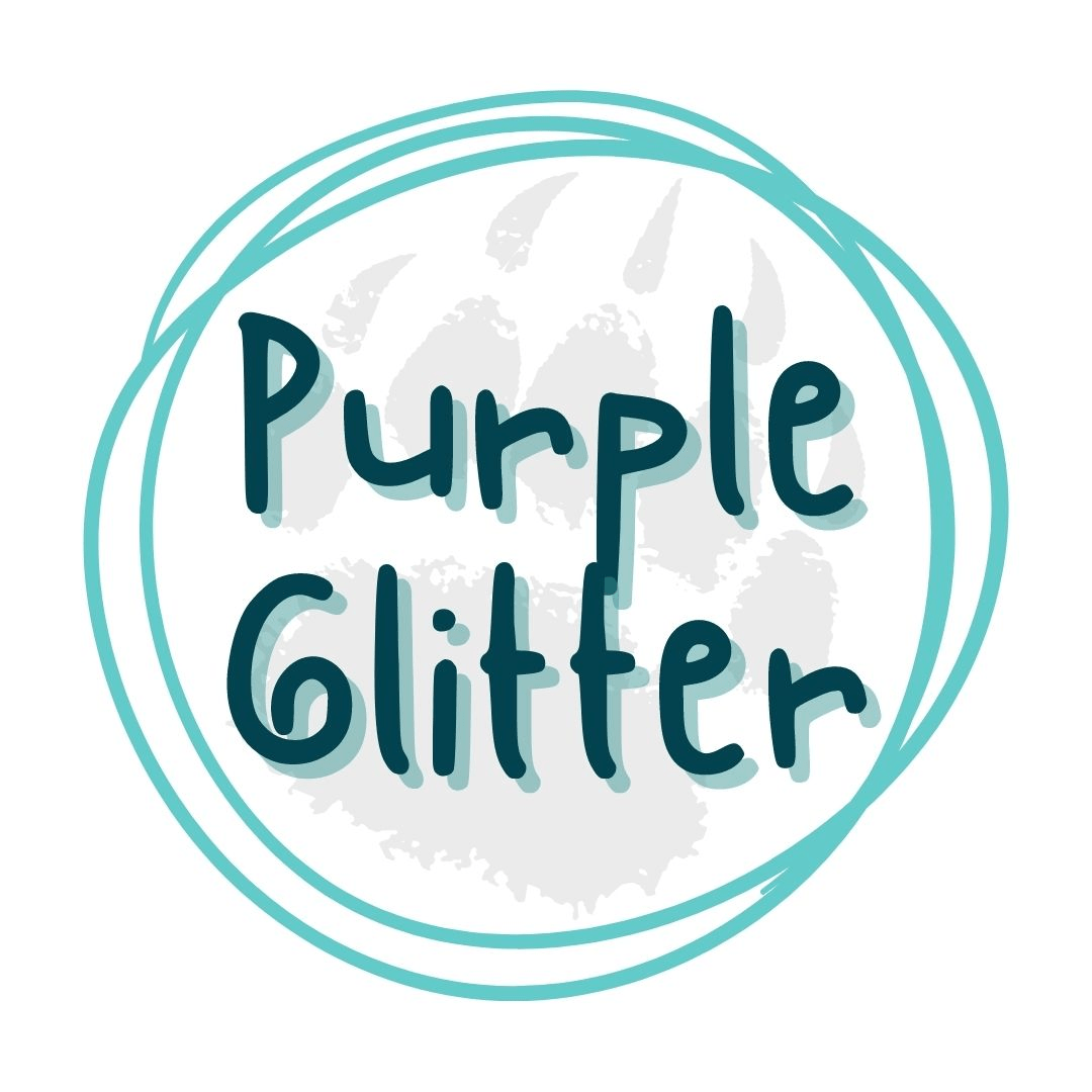 Purple Glitter - Pressing Images