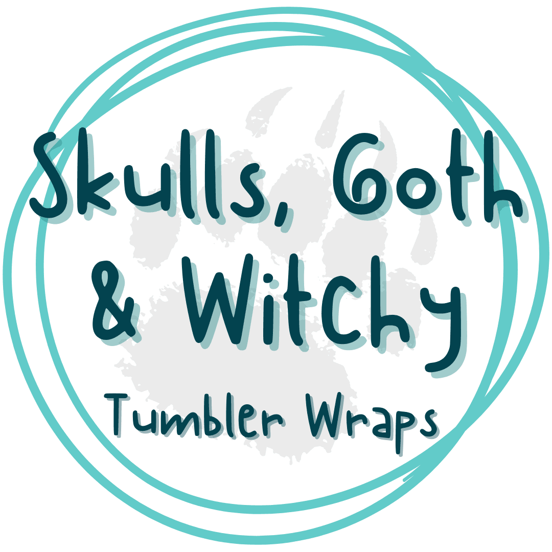 Skulls | Goth | Witchy - Tumbler Wraps - Pressing Images