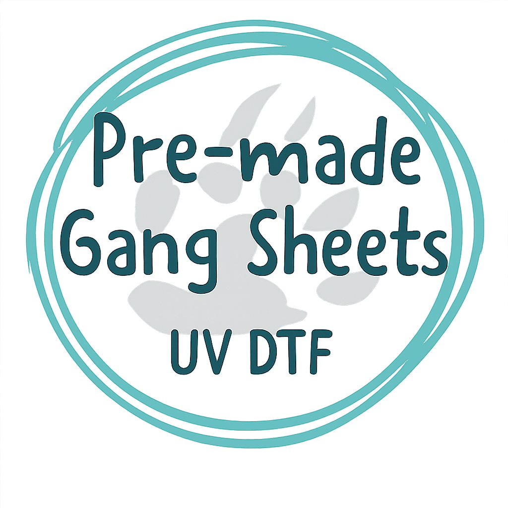UV DTF Pre-made Gang Sheets - Pressing Images