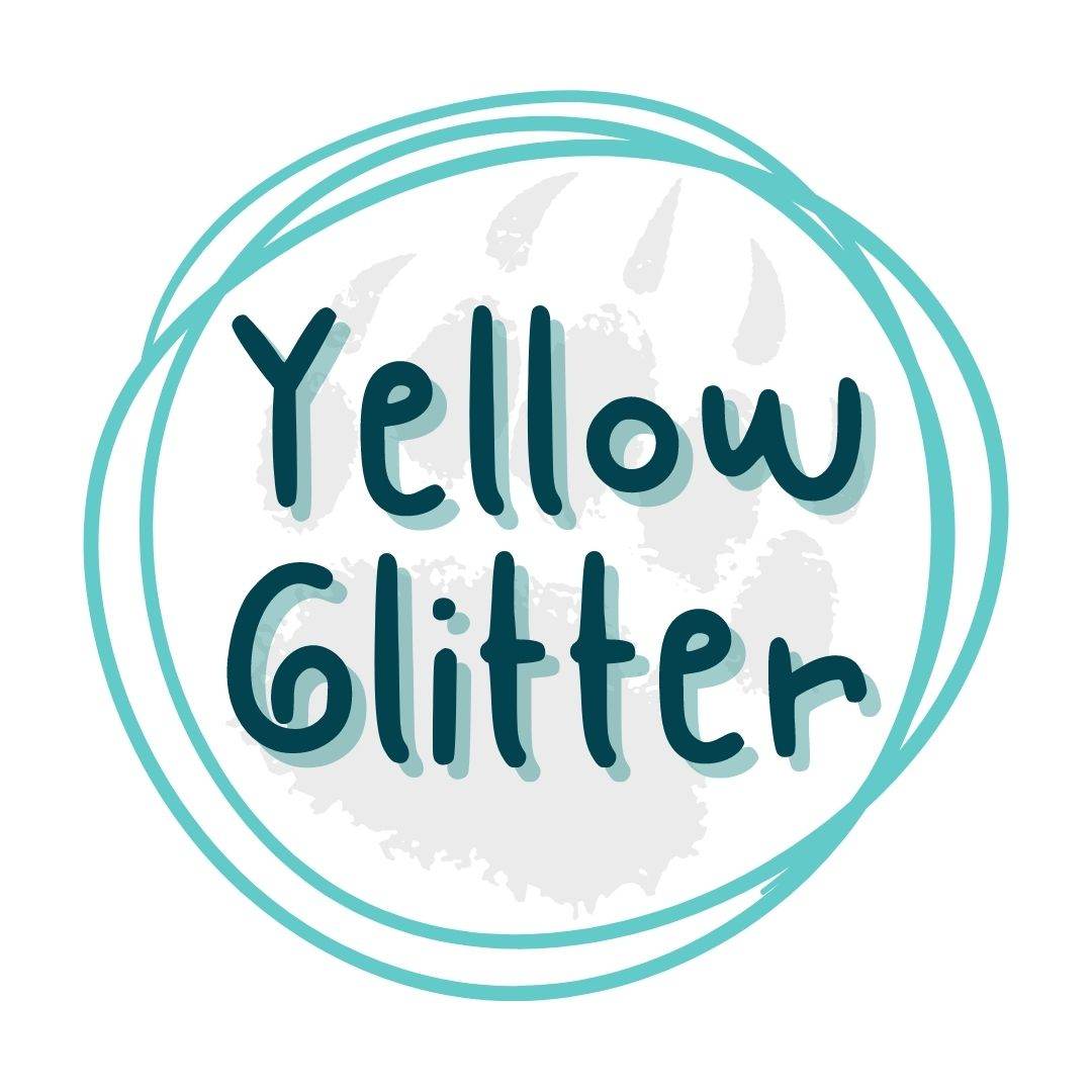 Yellow Glitter - Pressing Images