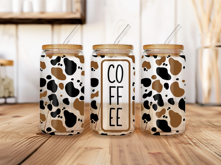 UVW 1637 Cow print coffee