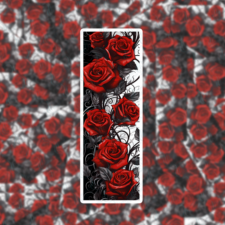 PI 0322 Gothic Rose Vine Bookmark Decal & Acrylic Blank