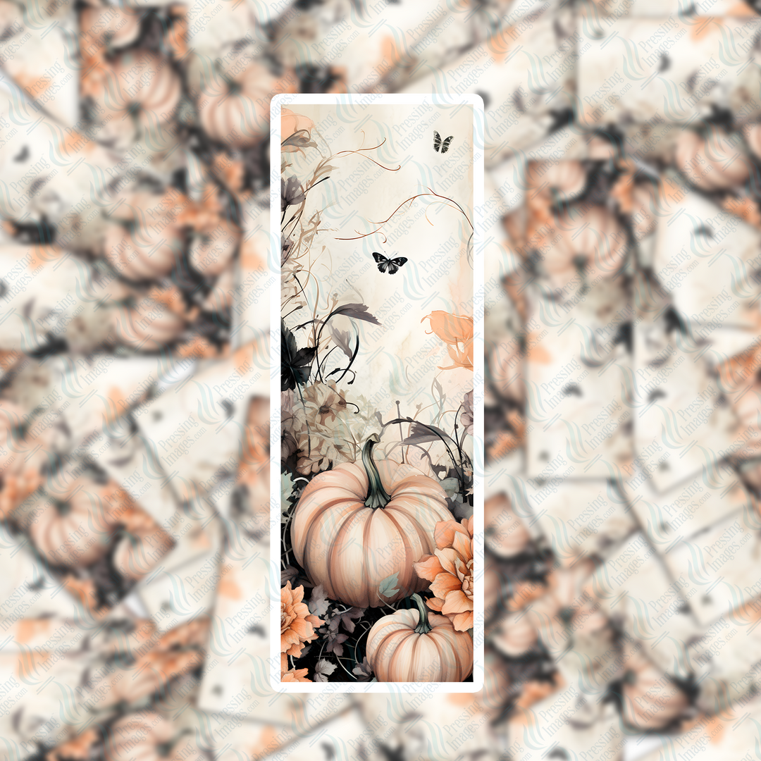 PI 0329 Pumpkin Butterfly Bookmark Decal & Acrylic Blank
