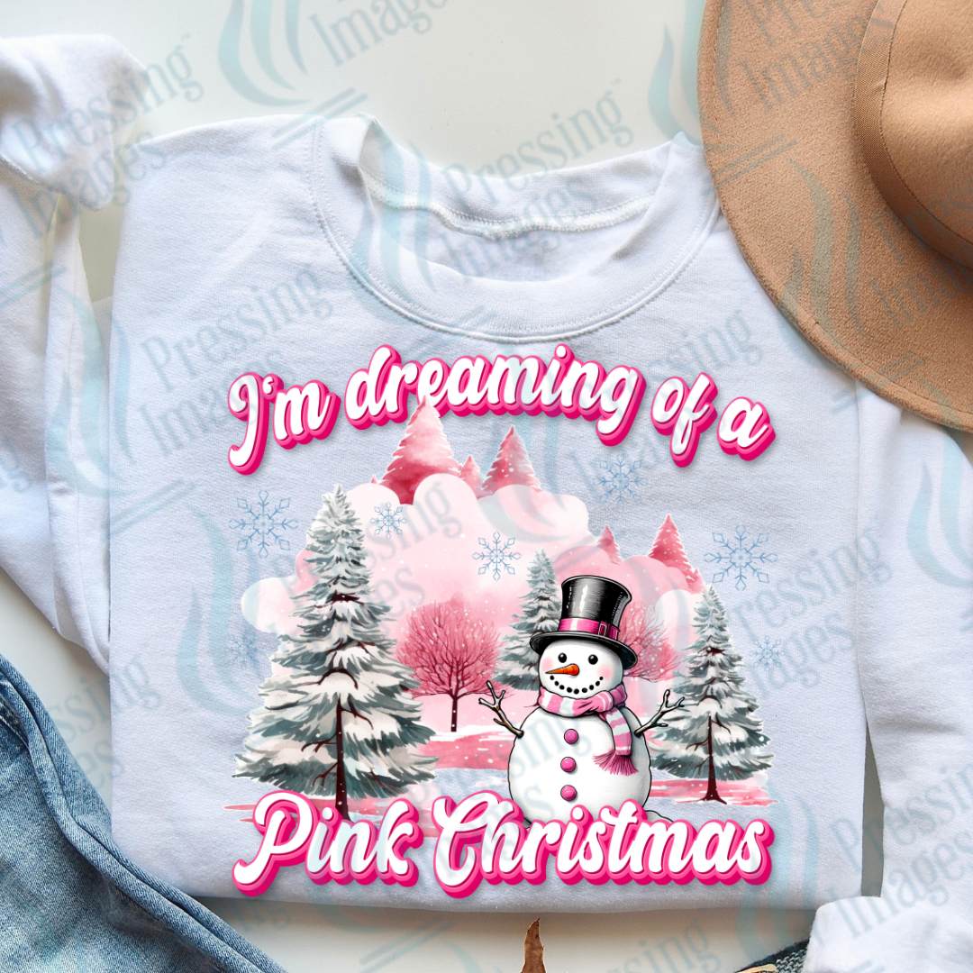 DTF 3272 I'm dreaming of a pink Christmas