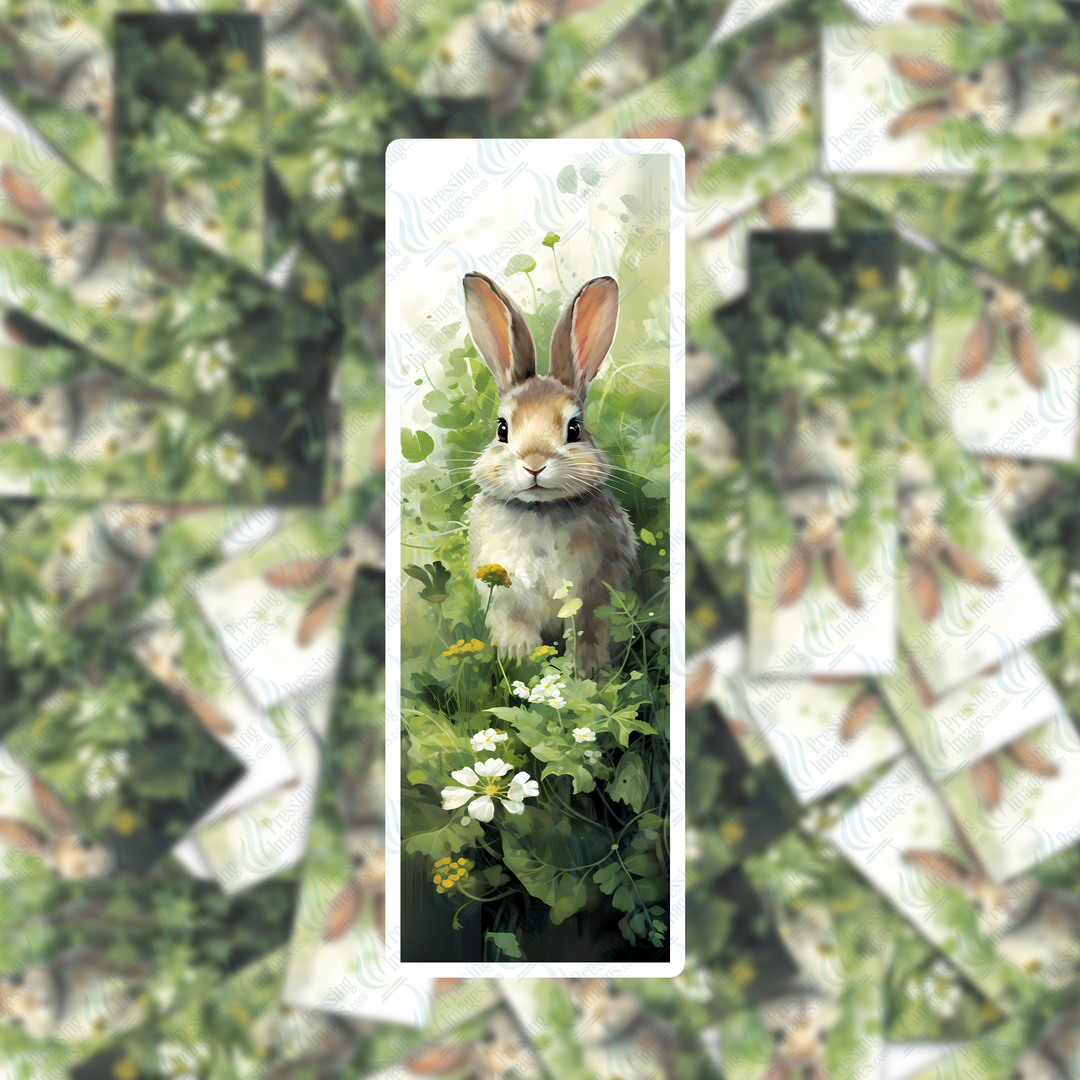 PI 0352 Rabbit Bookmark Decal & Acrylic Blank
