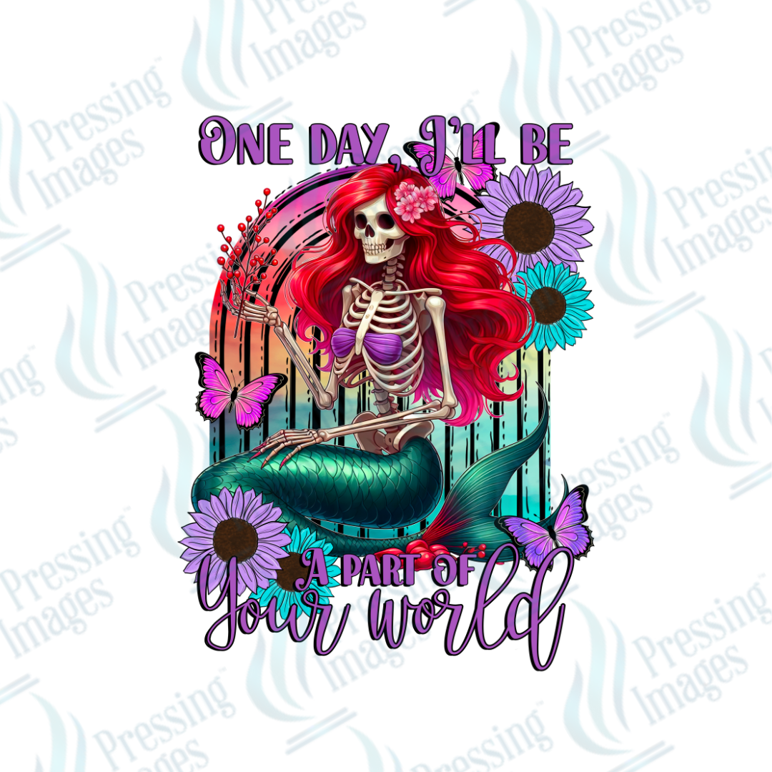 DTF 2251 One day I'll be a part of your world skullie