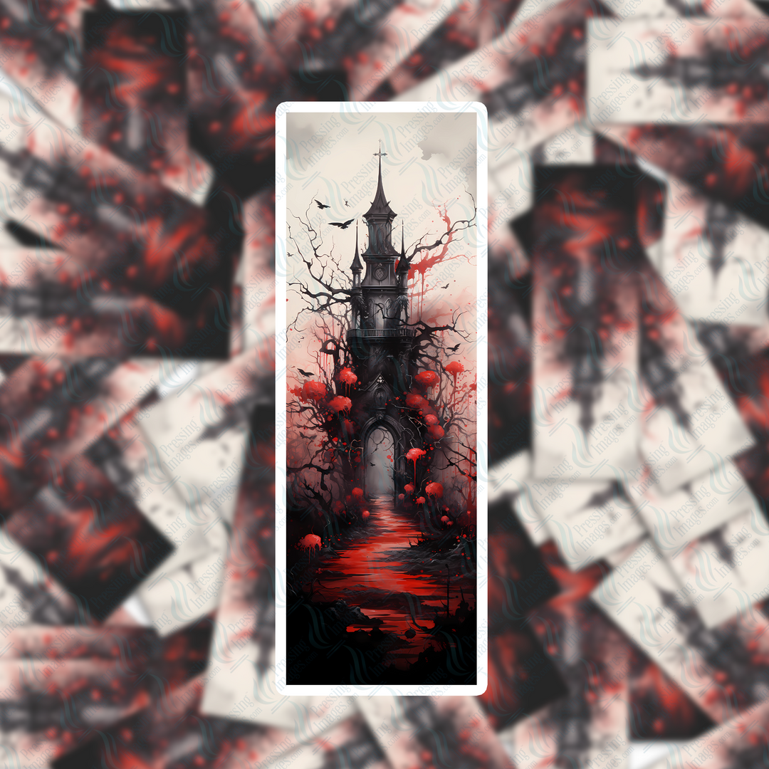 PI 0321 Gothic Castle Bookmark Decal & Acrylic Blank