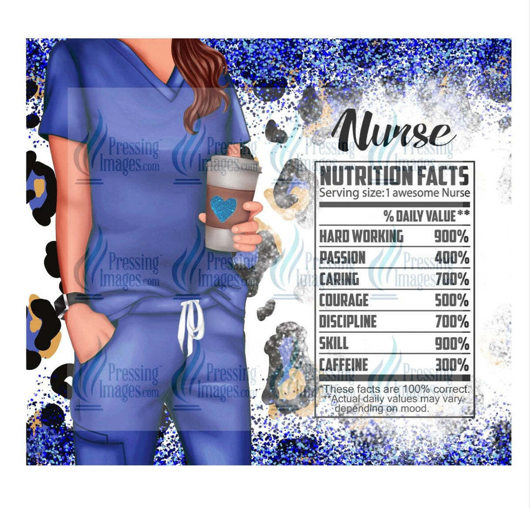 4719 Nurse blue brunette.