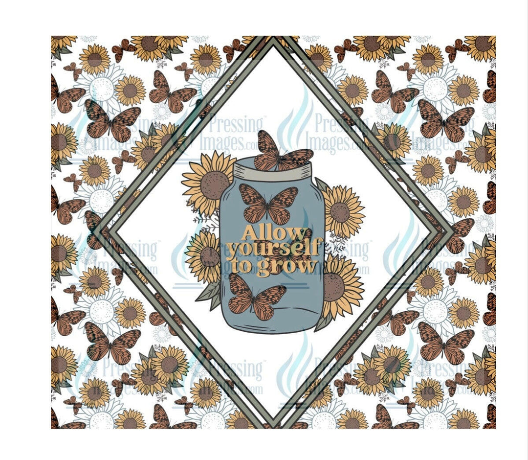 8087 Allow yourself to grow tumbler Wrap.