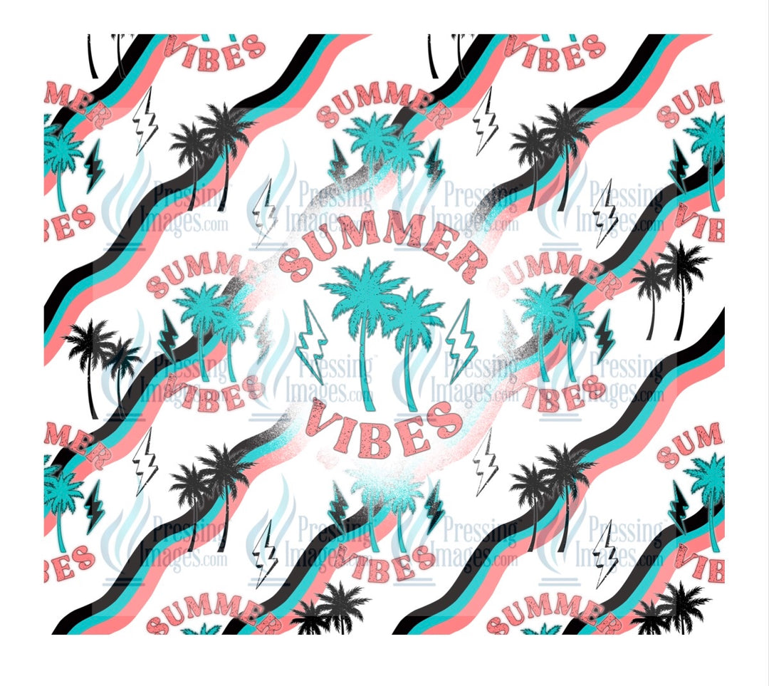4750 Summer vibes tumbler wrap