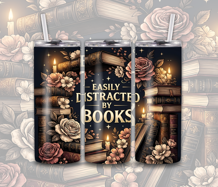 1074 Easily Distracted By Books