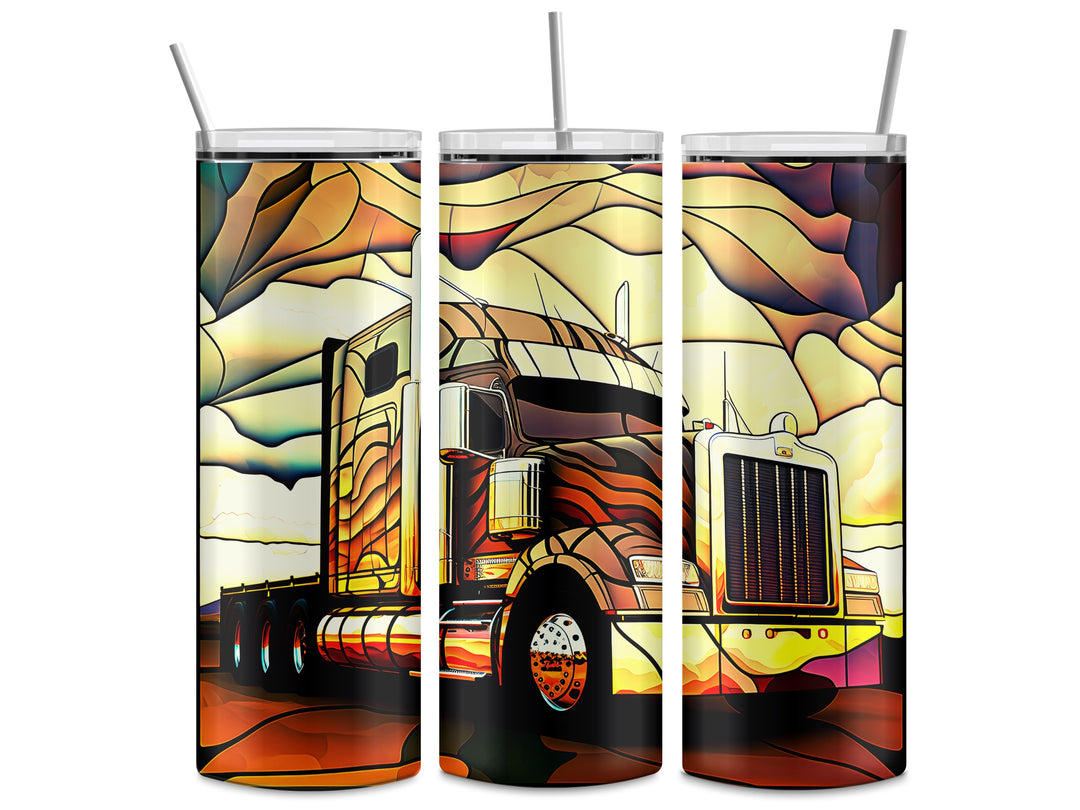 8008 Semi stained glass tumbler Wrap