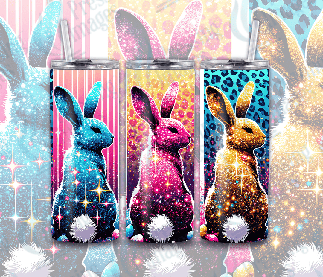 15001 Glitter Leopard Bunny