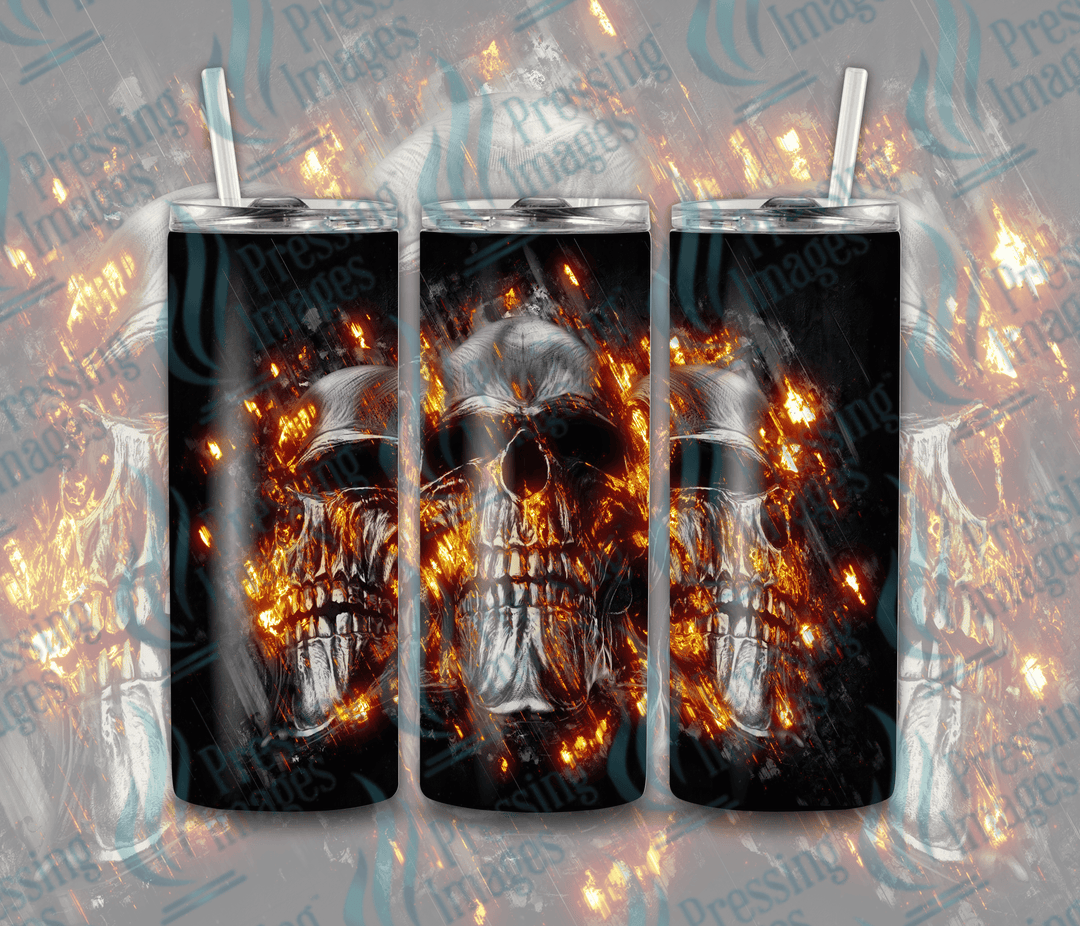 15021 Metal Skulls Fire