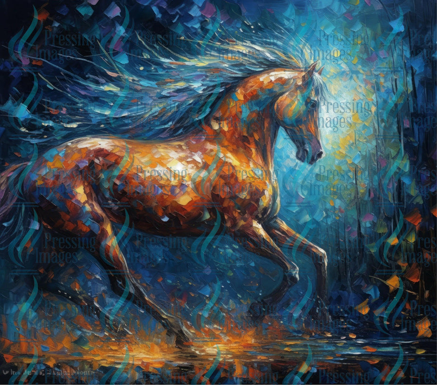 15032 Horse Tumbler Wrap.