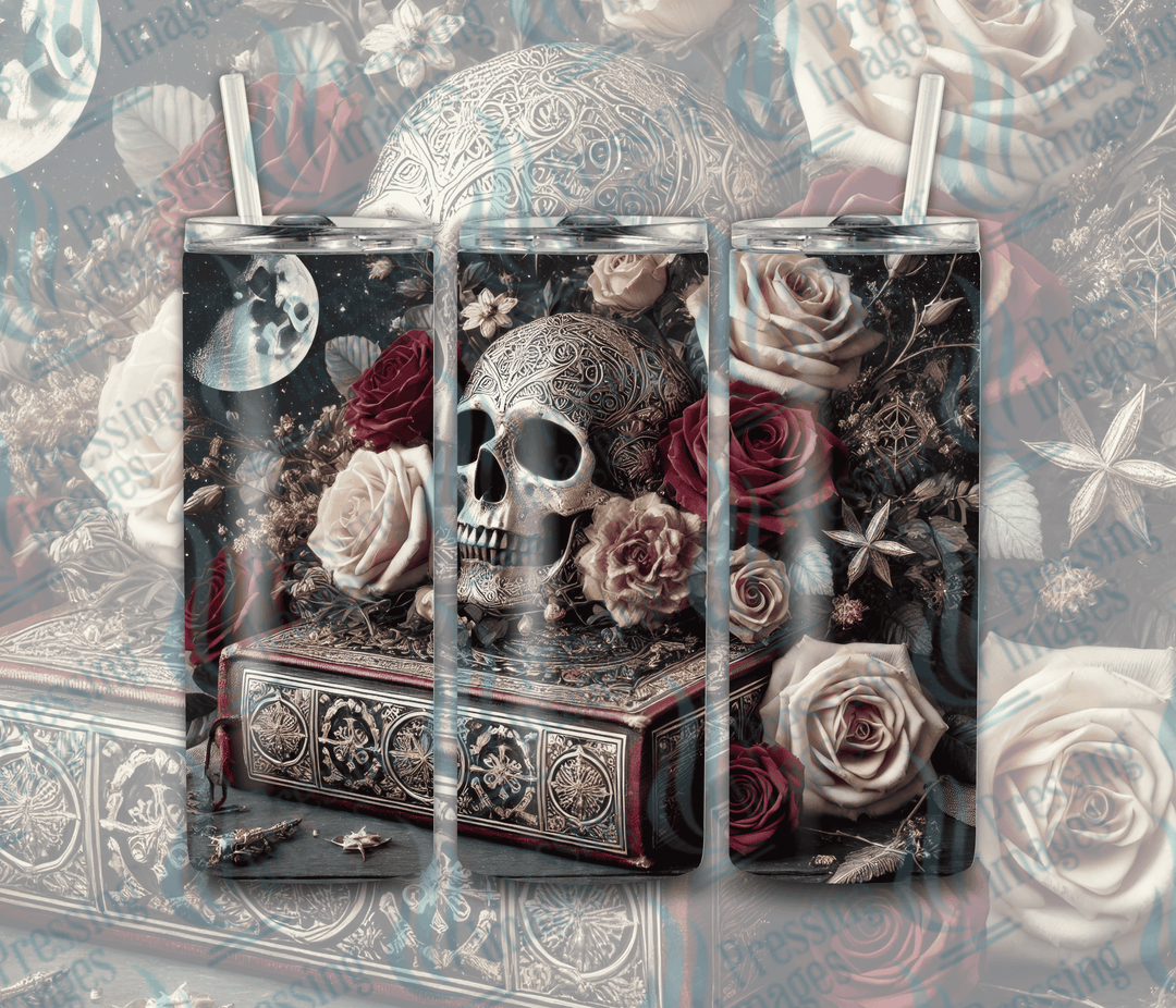 Skull and Books — Pressing Images Canada