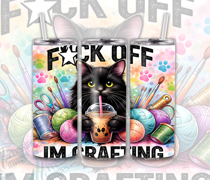 15045  Fuck Off I'm Crafting Cat