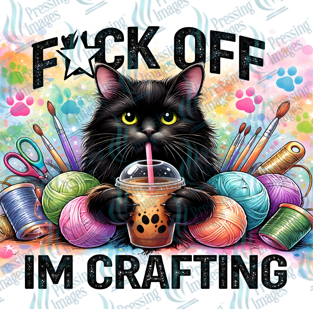 15045  Fuck Off I'm Crafting Cat