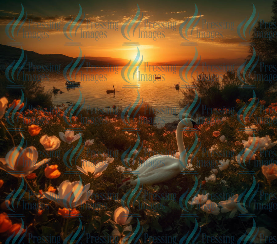 15046 Loon in the Sunset Tumbler Wrap.