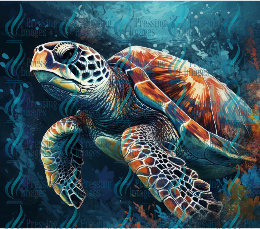 15051 Sea Turtle Tumbler Wrap.