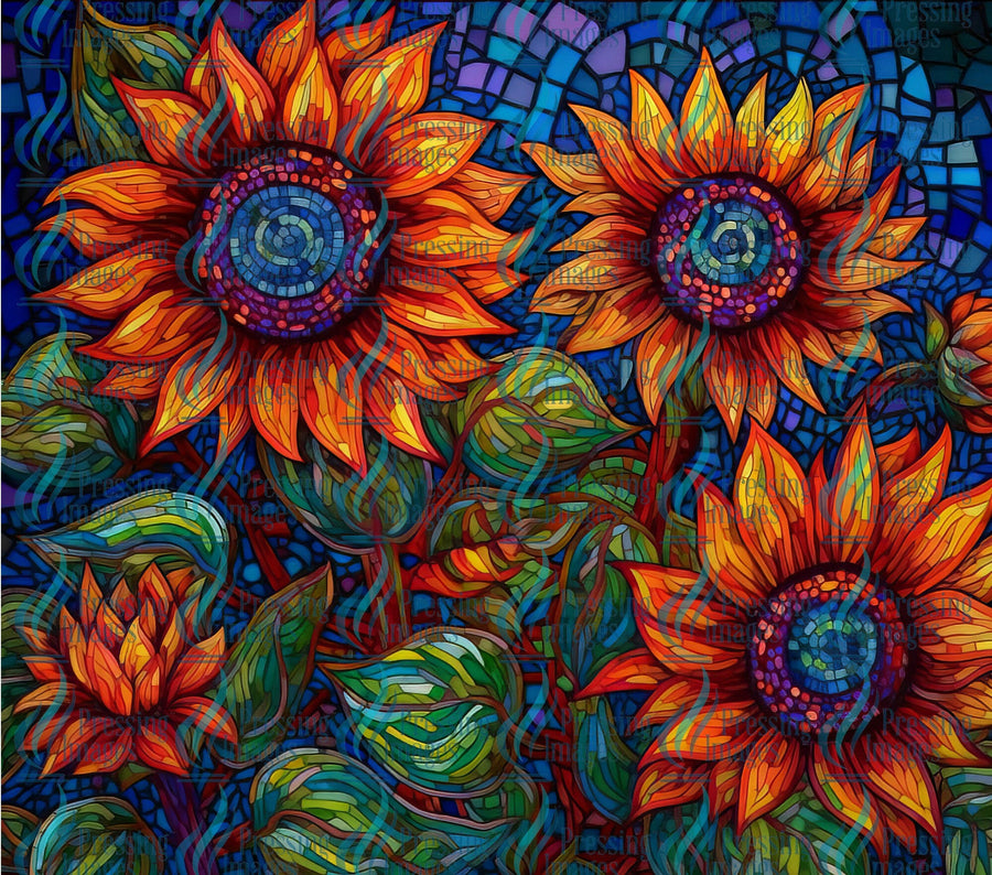 15061 Sunflowers Tumbler Wrap.