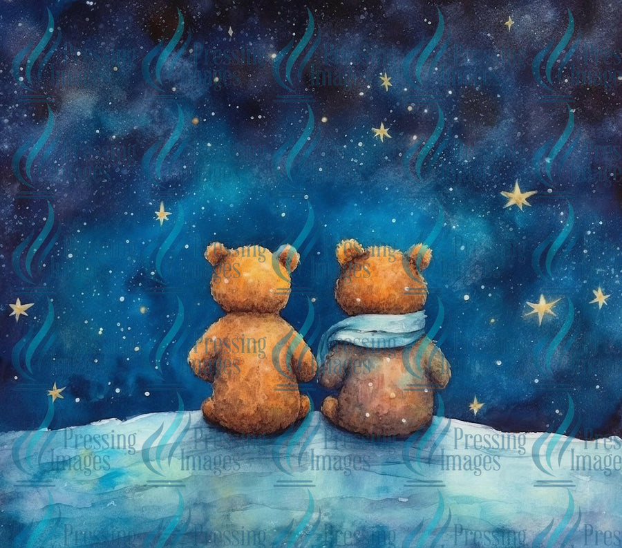 15073 2 Bears Tumbler Wrap.