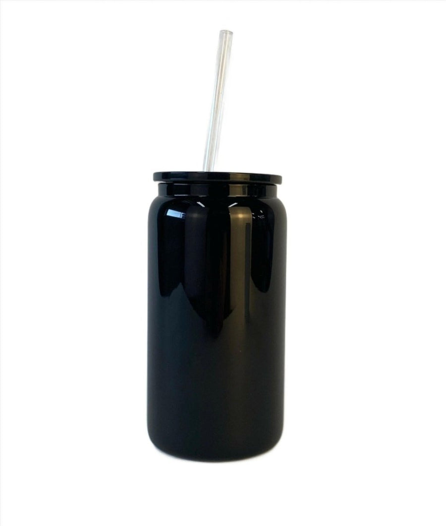 16oz Black glass can (not for sublimation) - Pressing Images
