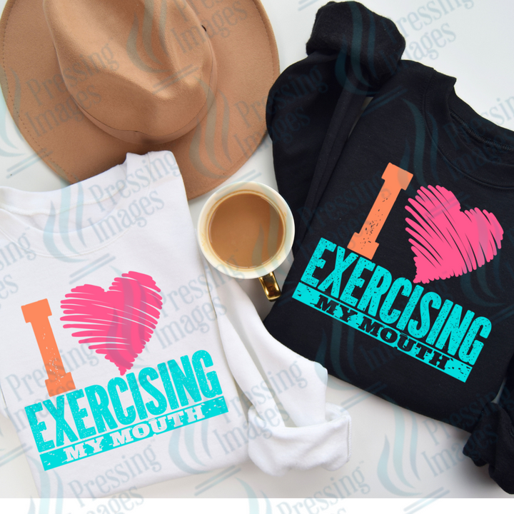 DTF 2391-135 I love exercising