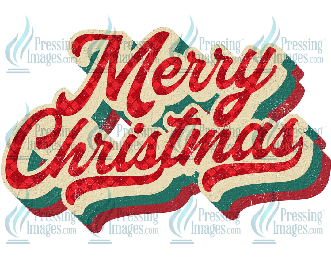 Retro Merry Christmas | Pressing Images (#259)