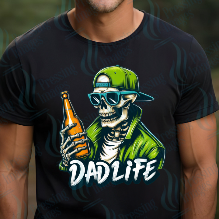 DTF 2669 Dad life skull