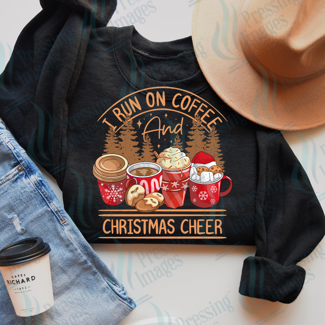 DTF 2839 I run on coffee and Christmas cheer