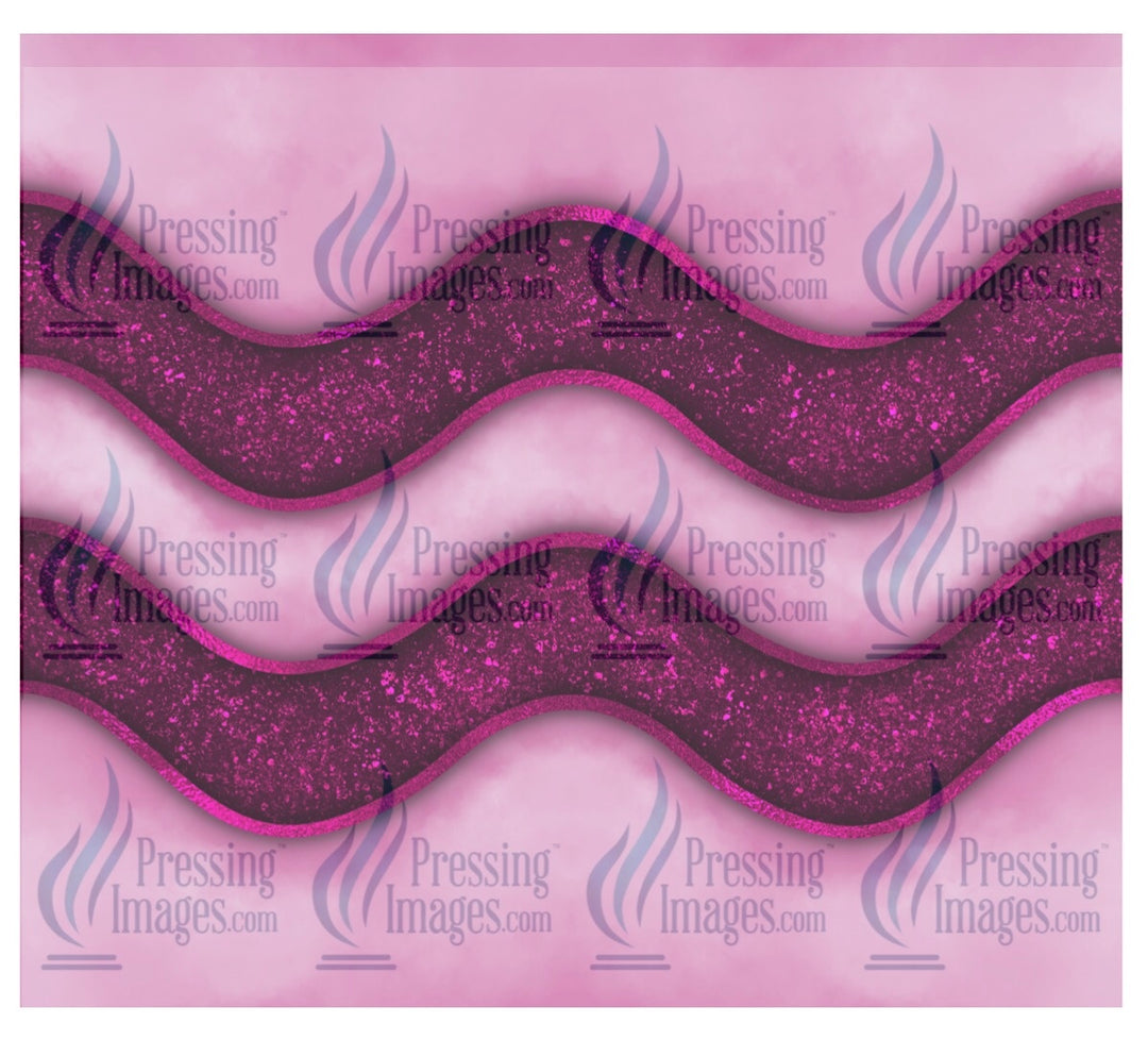 8410 pink glitter wave tumbler wrap