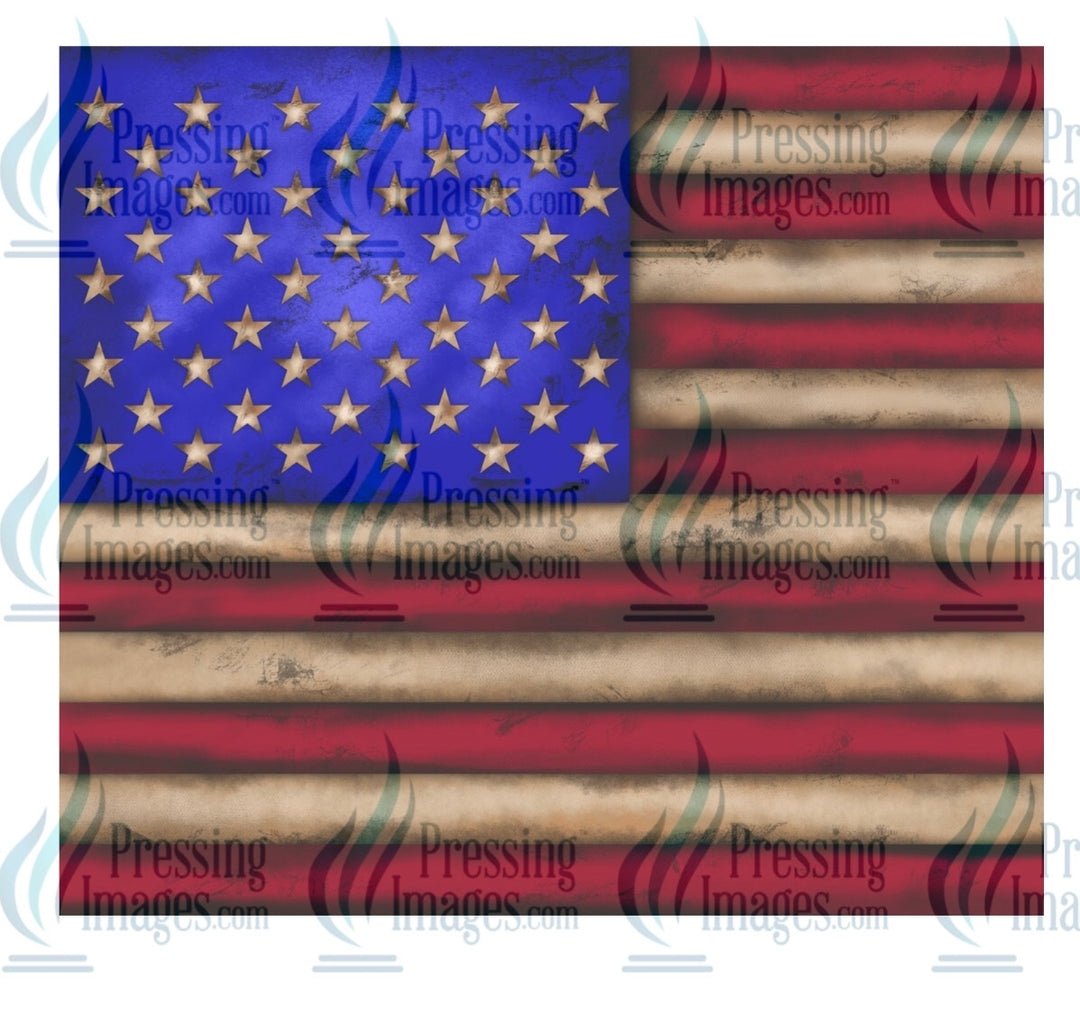 8189 American flag tumbler wrap