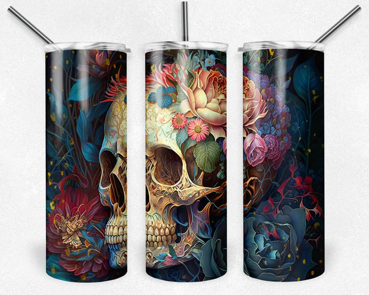 4948 Skull tumbler Wrap.