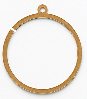 3 Piece Acrylic Shaker Ornament - Pressing Images