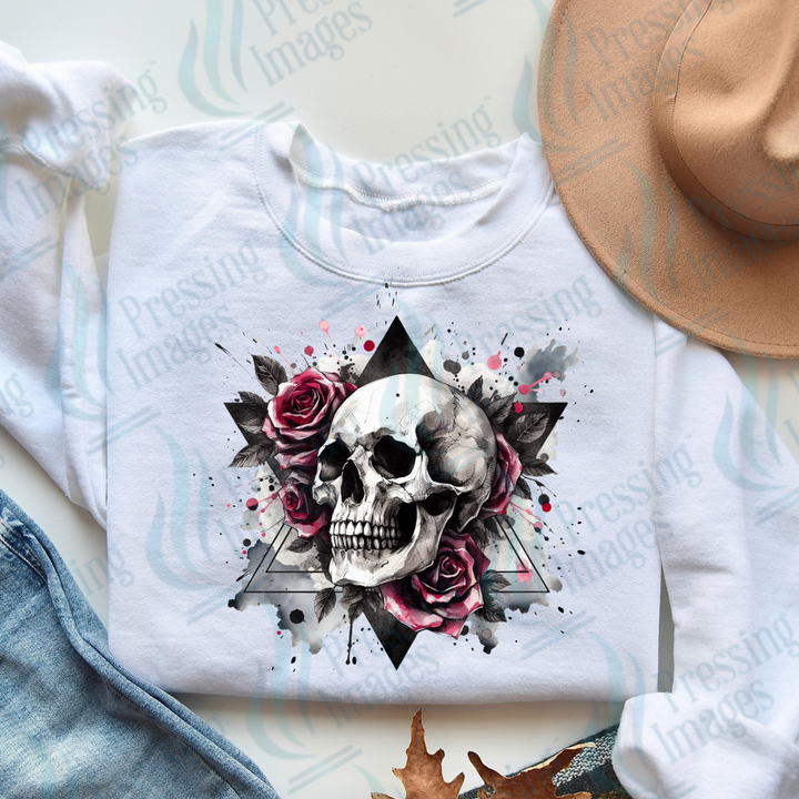 DTF 3185 Skull roses