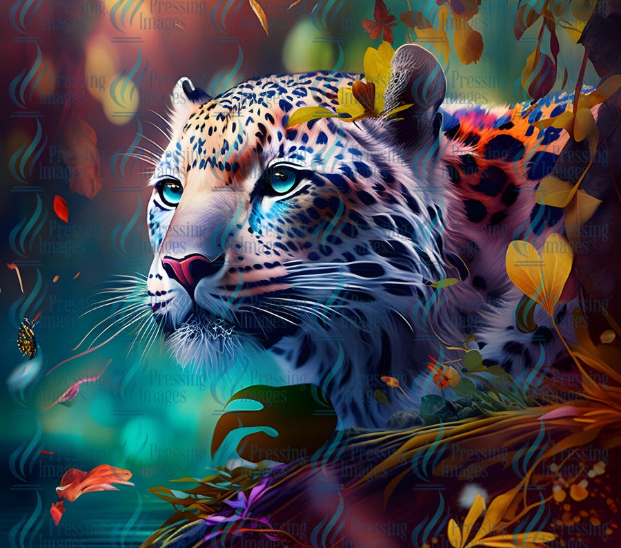 33302 Colorful Leopard Tumbler Wrap.